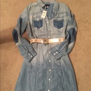 INC Denim ombré style dress NWT